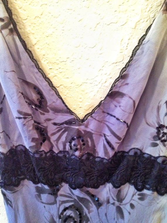 Vintage 1990's slip-style Papell Boutique silk wi… - image 2