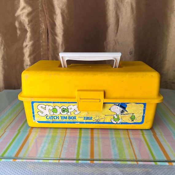 Vintage Snoopy Zebco Fishing Box Peanuts 1960s Decor - Etsy