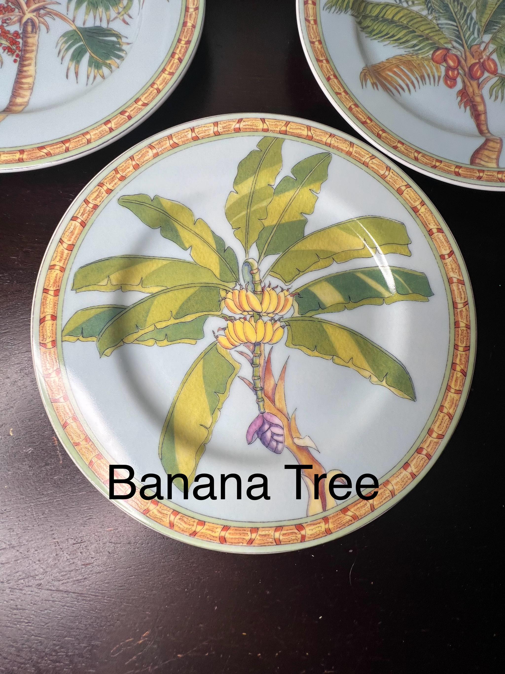 Vintage Andrea by Sadek Tradewinds Siddhia Hutchinson Palm Plate