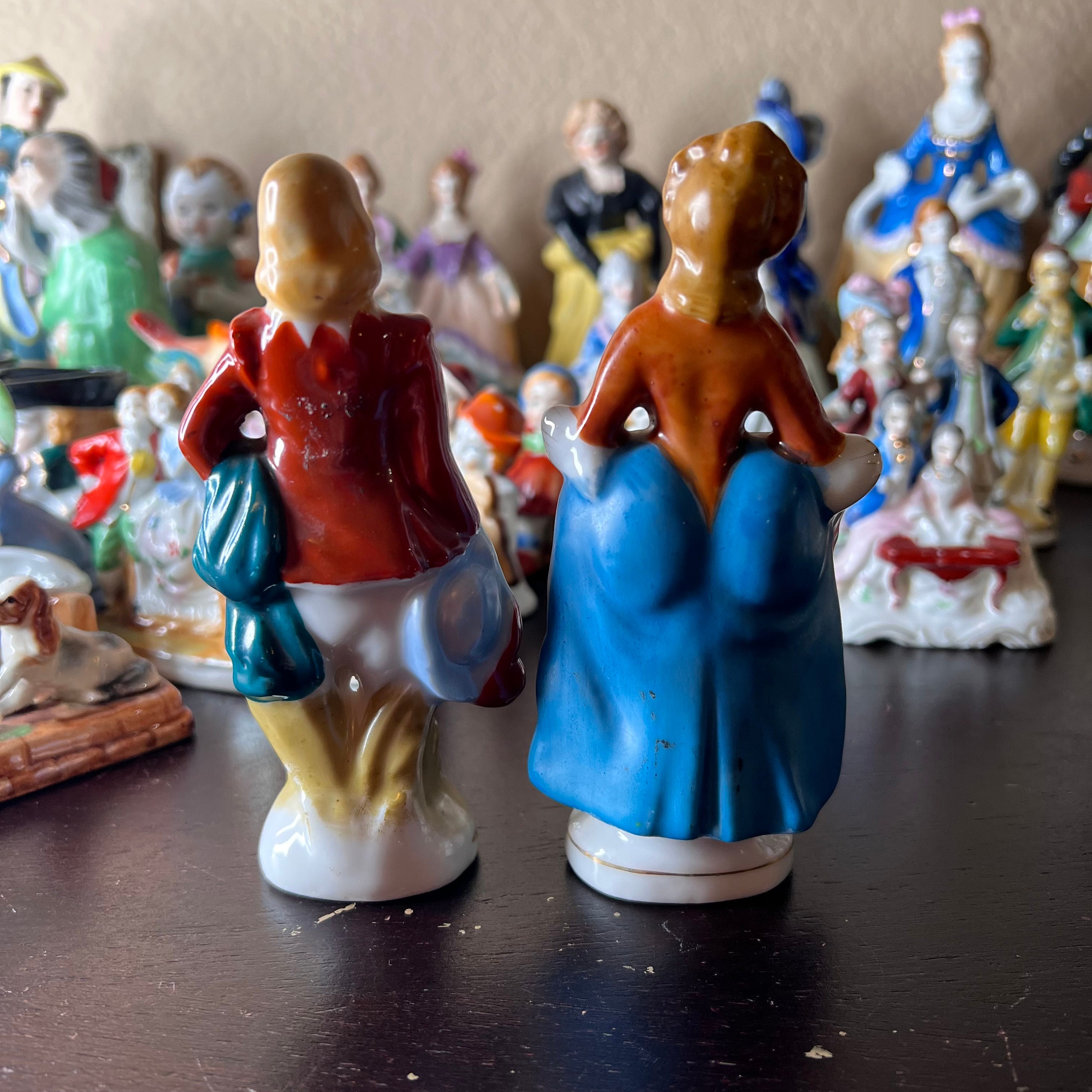 独特の上品 Vintage 1940's Made in Occupied Japan Colonial Couple 鉄道模型