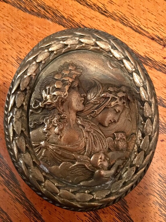 Vintage Bouwerie Lane Craft Guild Brass Belt Buck… - image 2