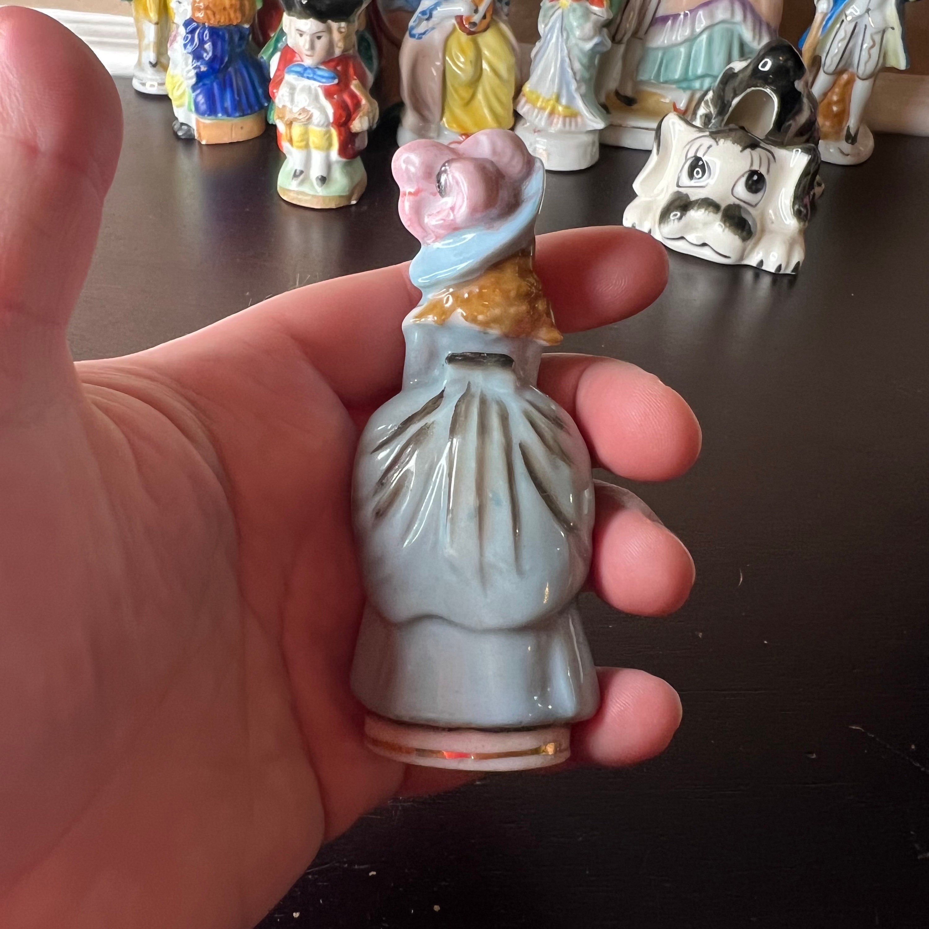 Vintage Made in Occupied Japan Victorian Lady Figurine, MIOJ