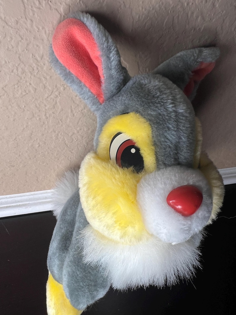 Vintage Thumper Plush Disney Bambi Rabbit 1980s Disneyland Walt Disney ...