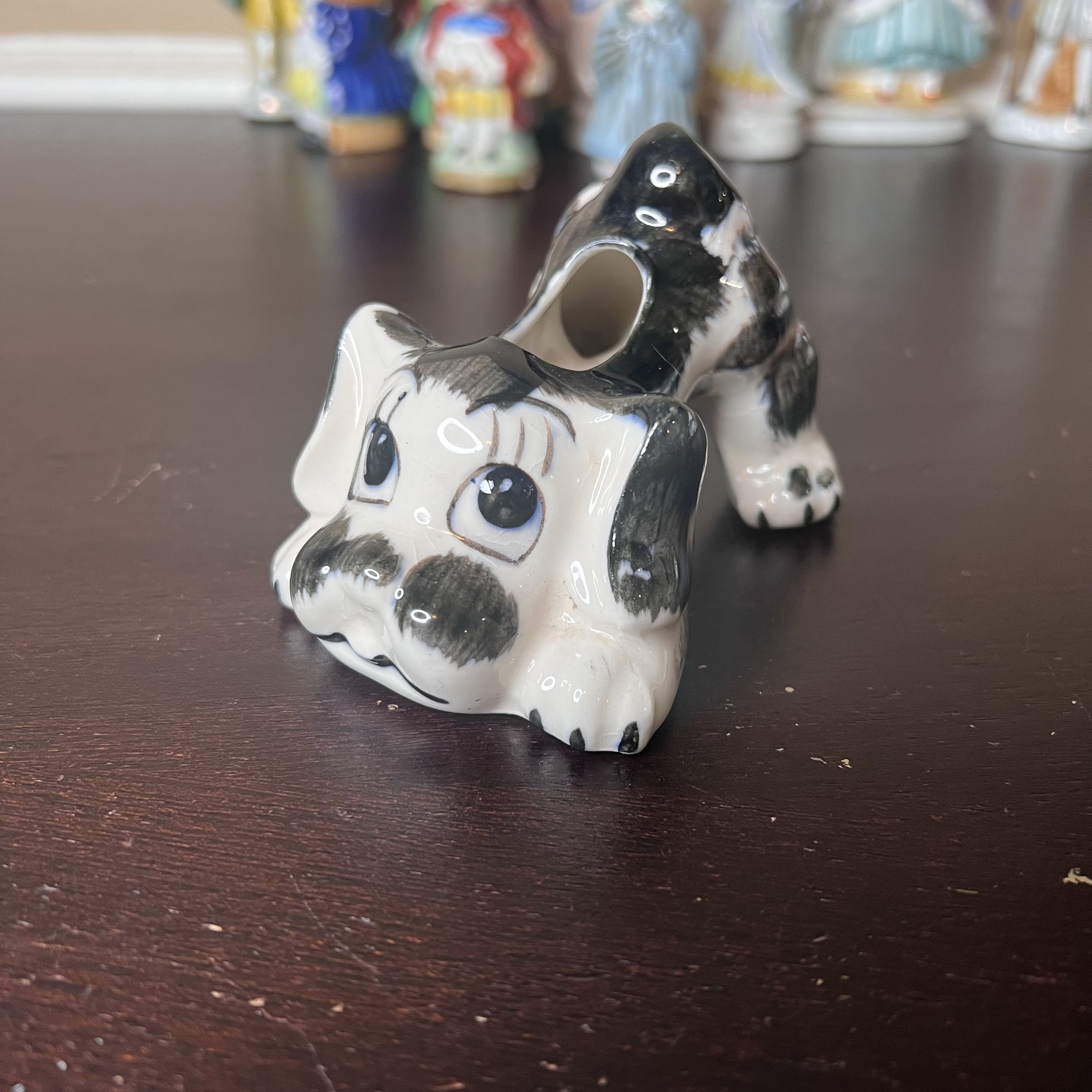 【MIOJ】鉄道模型（made in occupied Japan） Vintage 1940's Made in Occupied Japan Playful Puppy Dog Planter