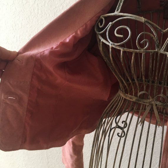 Vintage BB Dakota Pink/Blush Real Suede Jacket/Co… - image 4