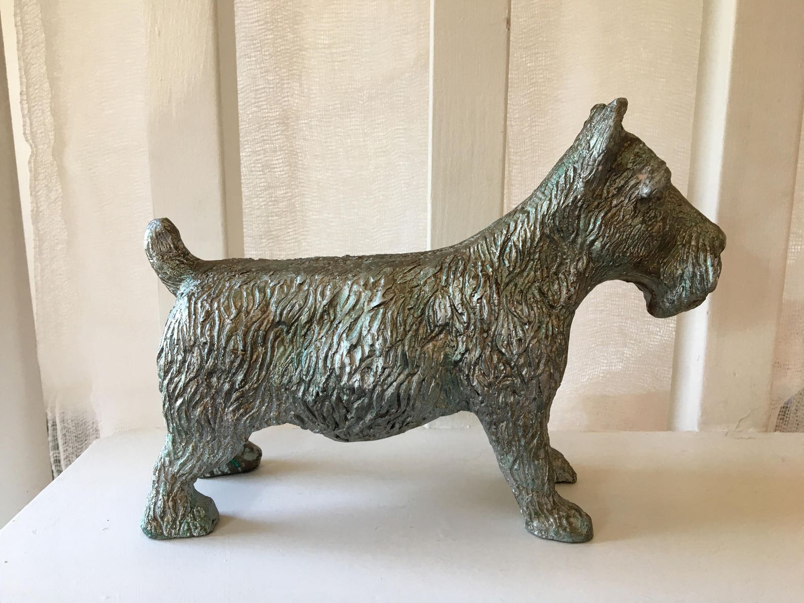 Vintage Solid Metal Scottie Dog Doorstop/Bookend in Etsy