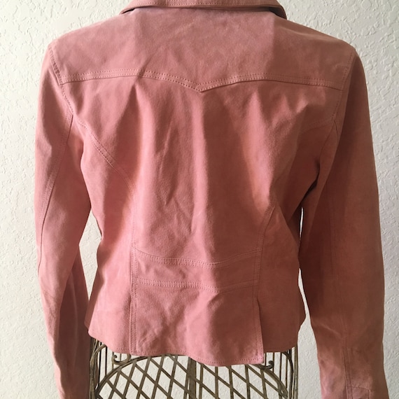 Vintage BB Dakota Pink/Blush Real Suede Jacket/Co… - image 5