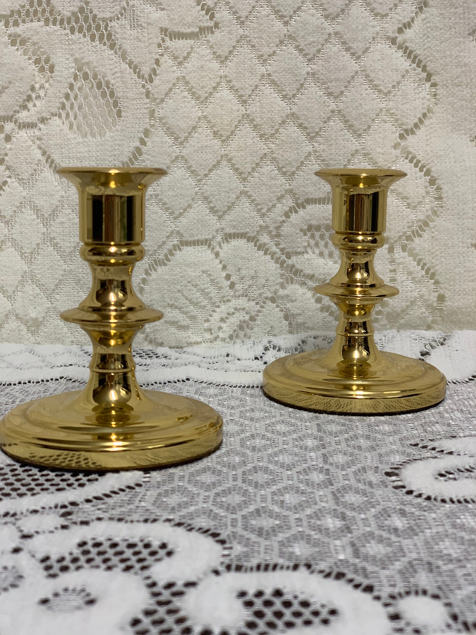 Vintage Baldwin Brass Candlestick Pair No. 7220 Etsy