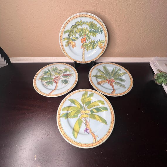 Vintage Andrea by Sadek Tradewinds Siddhia Hutchinson Palm Plate