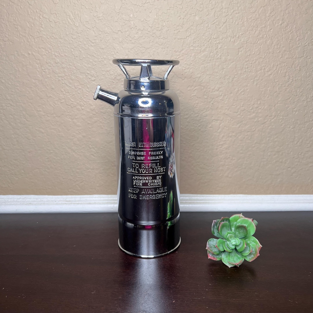 Thirst Extinguisher” Novelty Music-box Cocktail Shaker – Fire