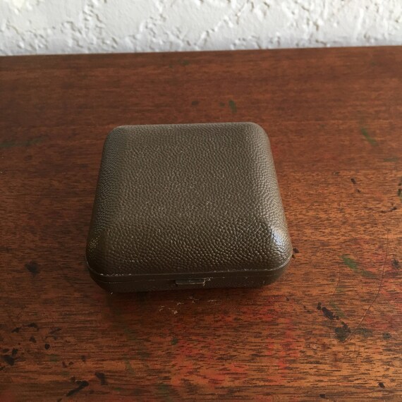 Vintage Westclox Taiwan Travel Alarm Clock in Dark Brown Plastic