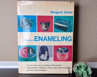 Vintage 1969 'The Art of Enameling' by Margaret Seeler, Hardcover Book, DYI, Jewelry Making, Art Technique Education, Cloisonne, Champleve