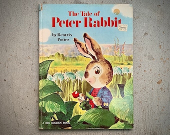 Jahrgang 1978 “The Tale of Peter Rabbit” von Beatrix Potter, illustriert von Rod Ruth. Ein großes goldenes Buch, Vintage Kinderbücher, Bilderbuch