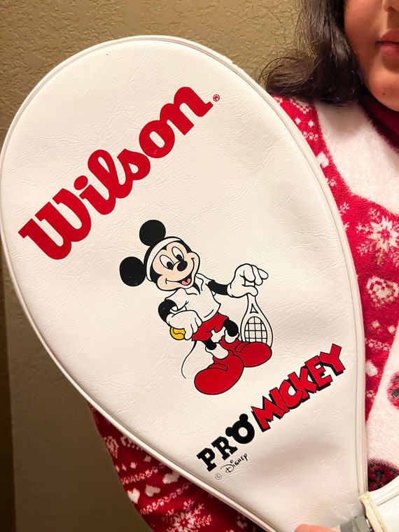 Vintage Disney Mickey Mouse Tennis Rackets Pair Disneyana Tennis History Tennis Collectibles Disney Sport Active Toys Wilson Covers Etsy