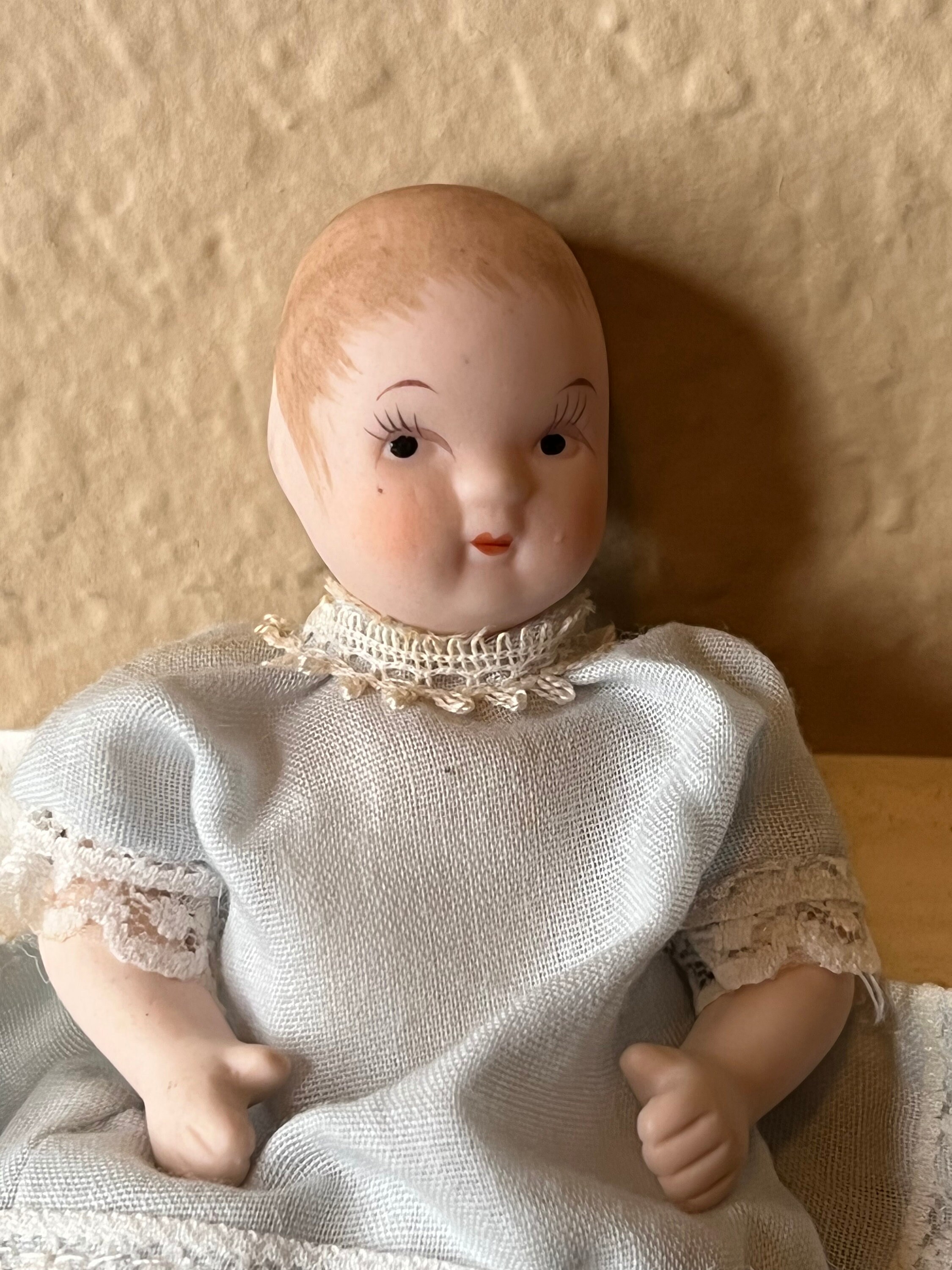 Vintage REPRO Bye-lo Style Bisque/ Ceramic Baby Doll in