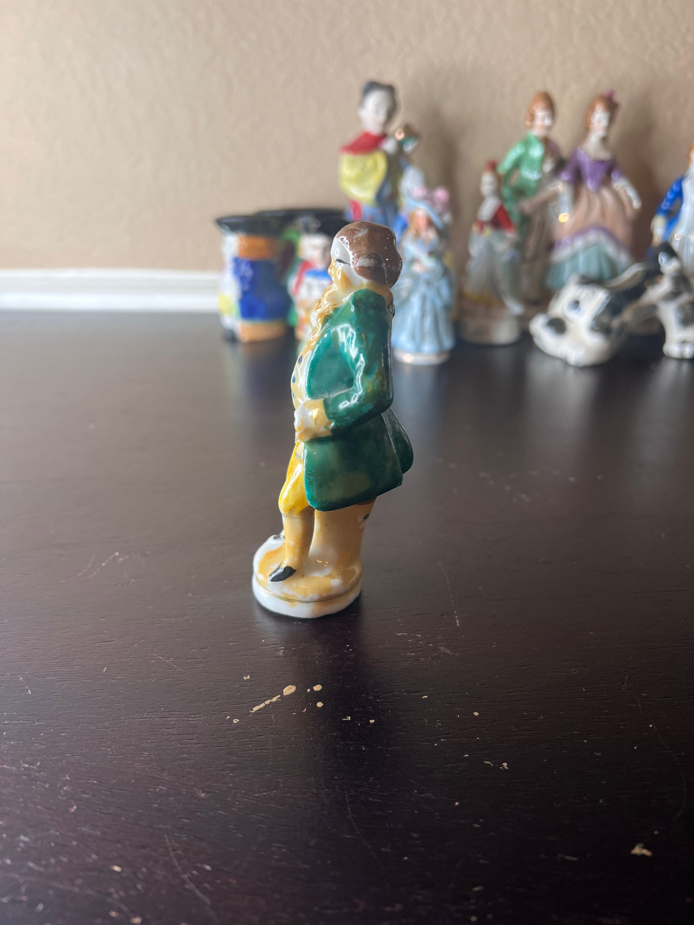 Vintage 1940's Made in Occupied Japan Colonial Man, MIOJ Porcelain