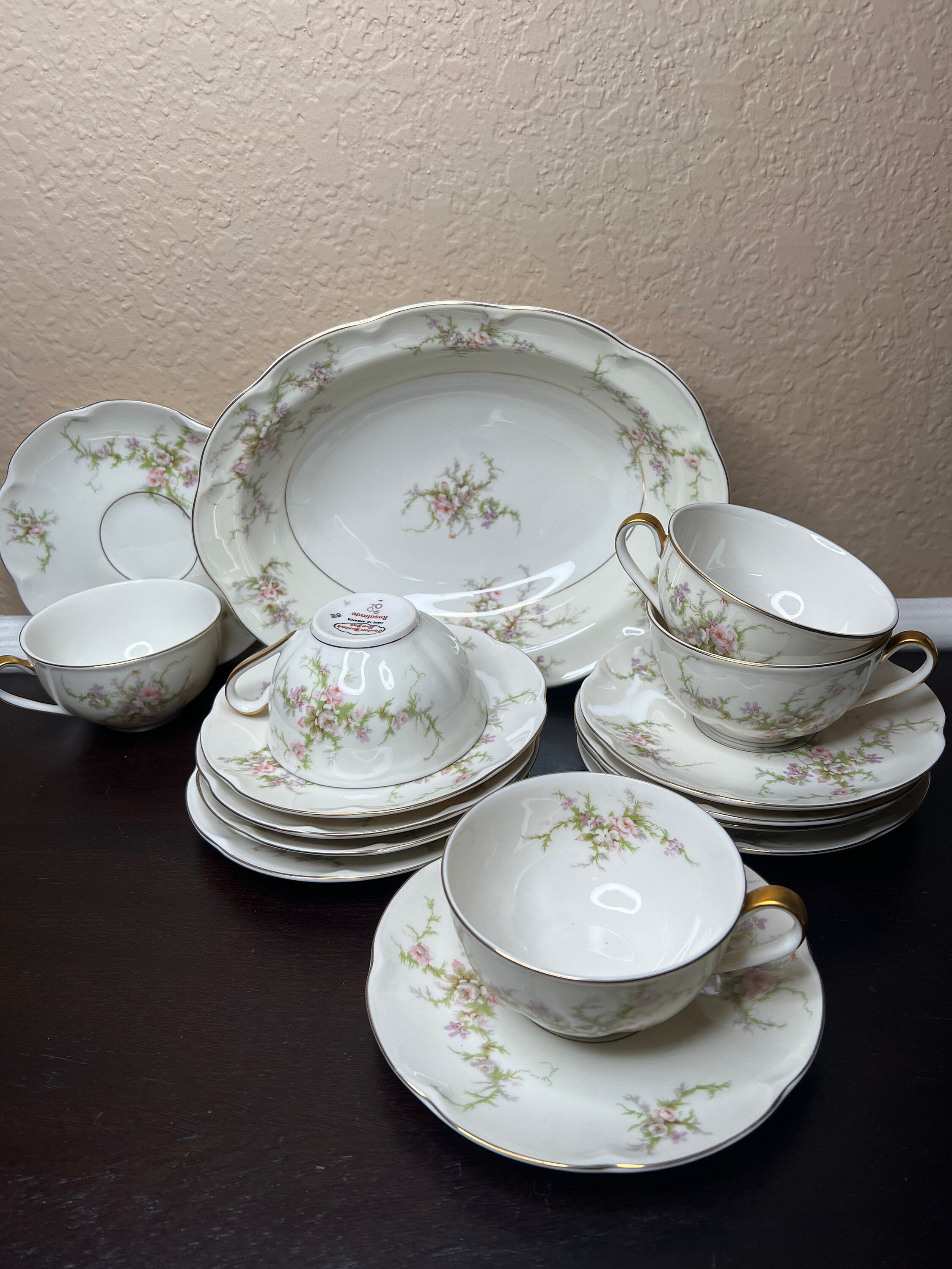 Vintage Theodore Haviland New York Rosalinde China, 10” Vegetable