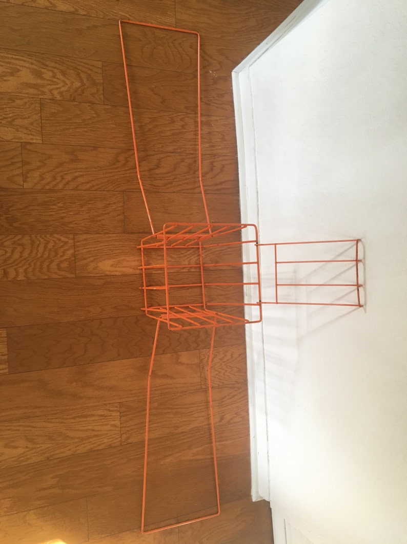 Vintage Bright Orange Tennis Ball Wire Cage Etsy