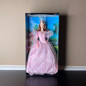 Retired Wizard of Oz Barbie Collector Pink Label Glinda the Good Witch, Barbiecore, Hero, Magician, Benevolence, Mattel Toys, Magic Wand