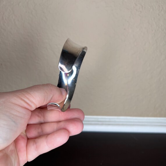 Vintage Solid Silver 925 Cuff Bracelet, Jewelry, … - image 4