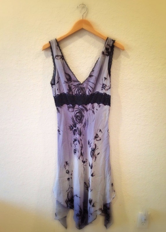 Vintage 1990's slip-style Papell Boutique silk wi… - image 1