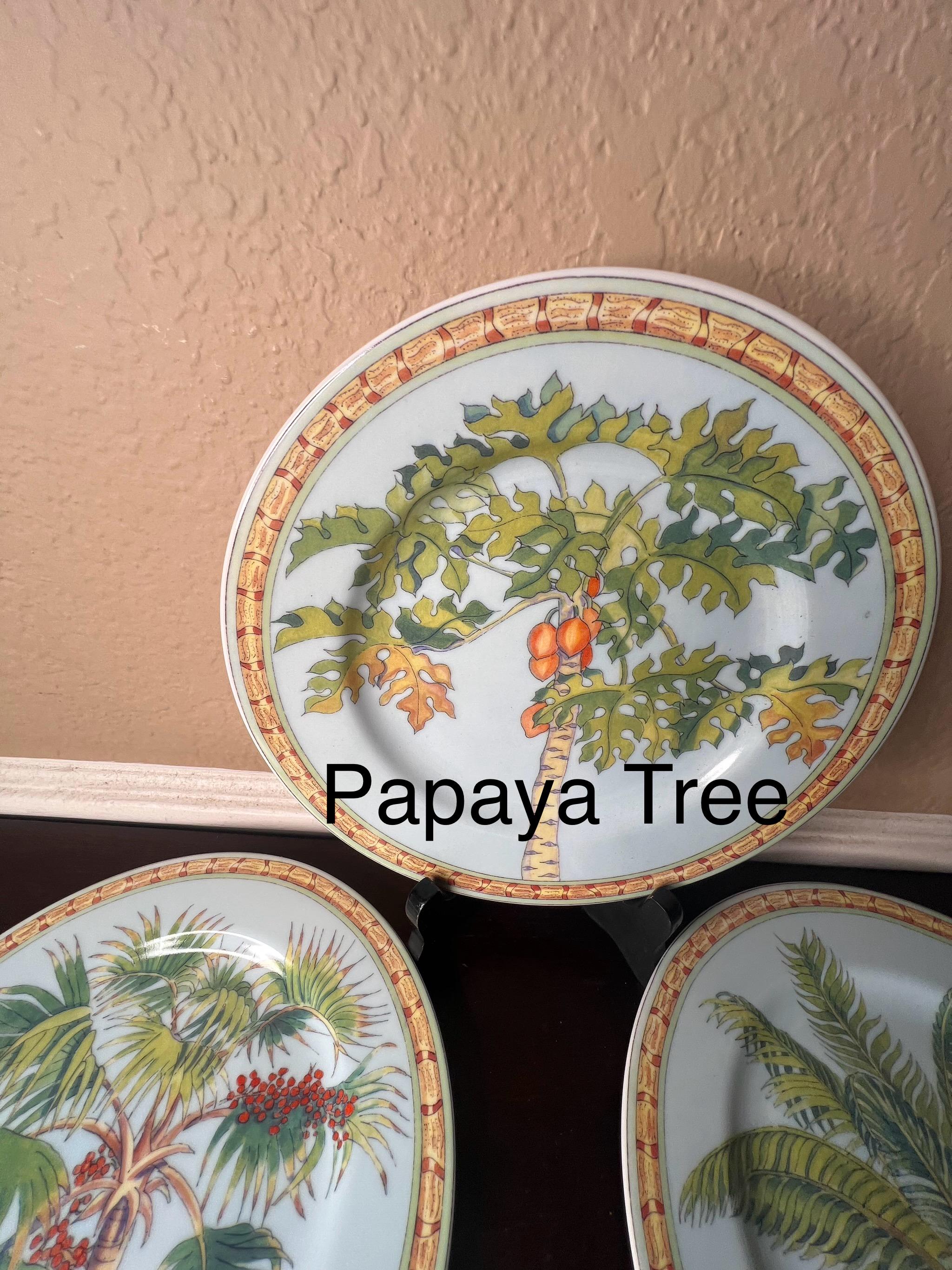 Vintage Andrea by Sadek Tradewinds Siddhia Hutchinson Palm Plate