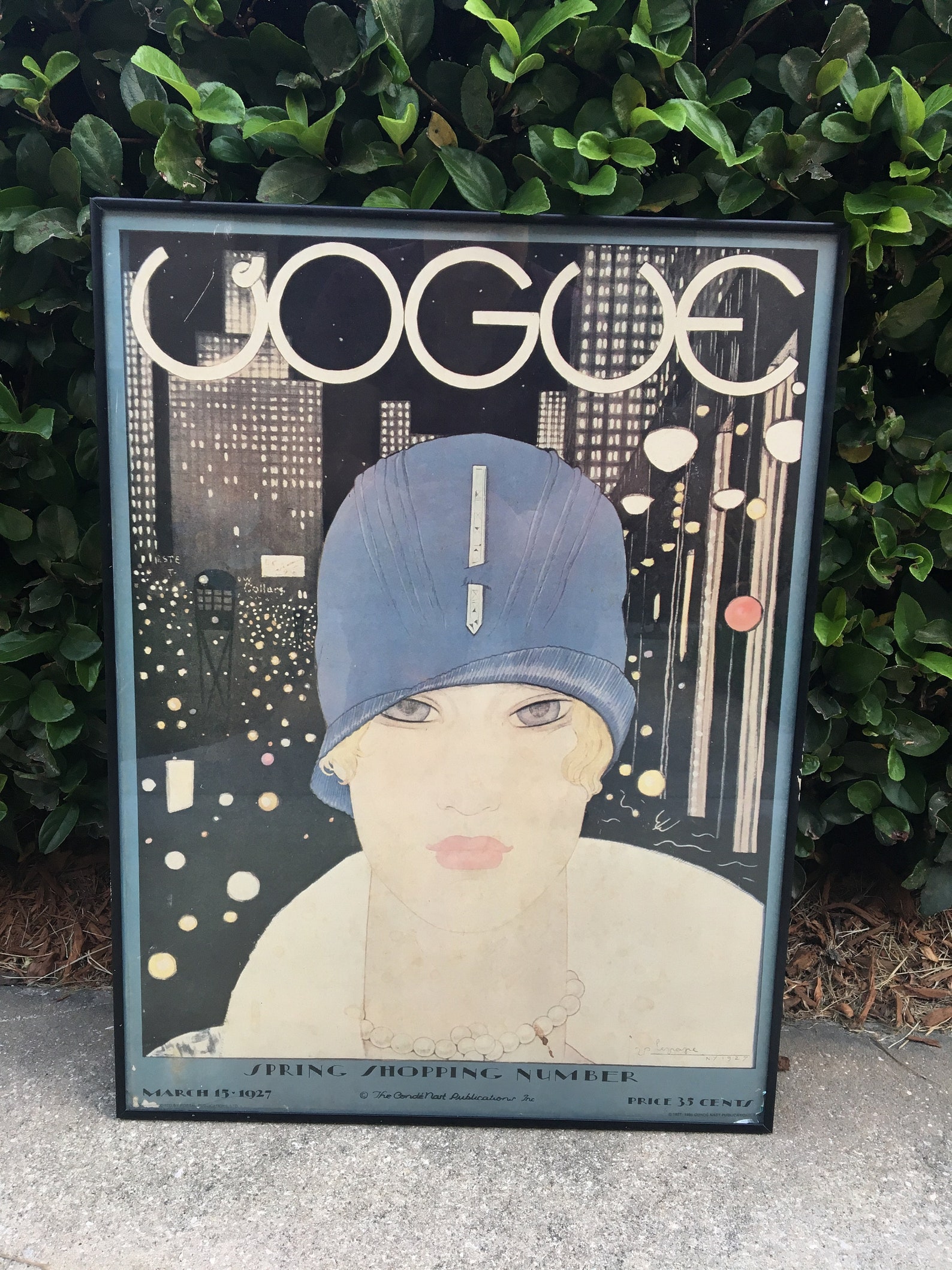  Affiche vogue  vintage de Lee Miller en couverture de Vogue  