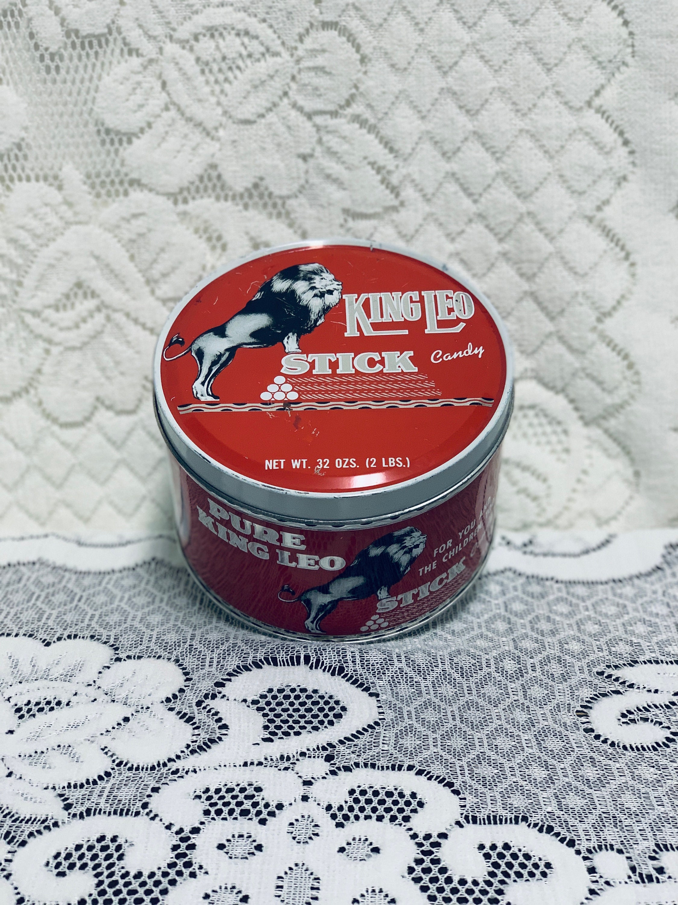 【限定製作】 Stick Tin/ Leo King Vintage Candy/ Red Rare Peppermint, アンティーク雑貨