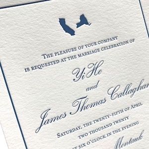 Callaghan Letterpress Wedding Invitations - Sample Pack