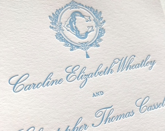 Cassell Elegant Letterpress Wedding Invitations - Sample Pack