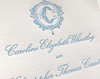 Letterpress wedding Invitations - Totally customizable letterpress - Fast Turnaround time of 7-10 business days