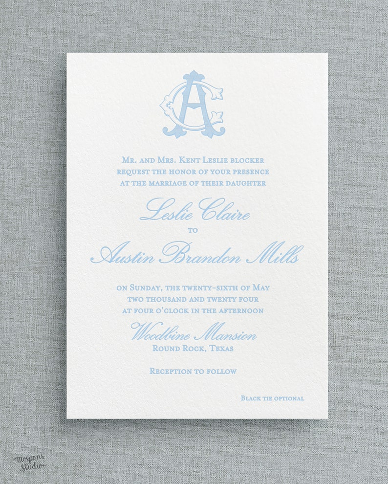 Arnone Letterpress Wedding Invitations Sample Pack image 5