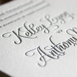 Arnone Letterpress Wedding Invitations Sample Pack image 8