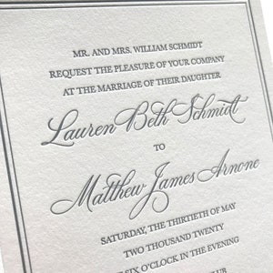 Arnone Letterpress Wedding Invitations Sample Pack image 4