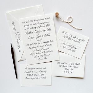 Letterpress Wedding Invitation Miss Nickels - Sample Pack