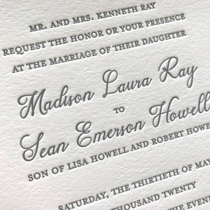 Howell Letterpress Wedding Invitations - Sample Pack