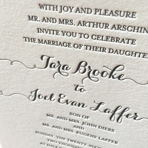 Keeton Letterpress Wedding Invitations - Sample Pack