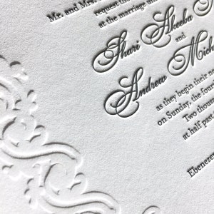 Woodward Letterpress Wedding Invitations Sample Pack image 6