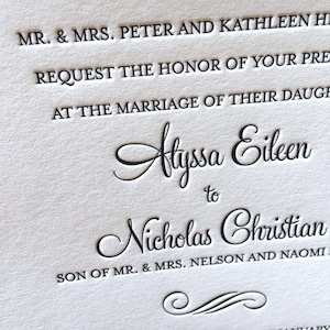 Letterpress Wedding Invitations Wilkerson