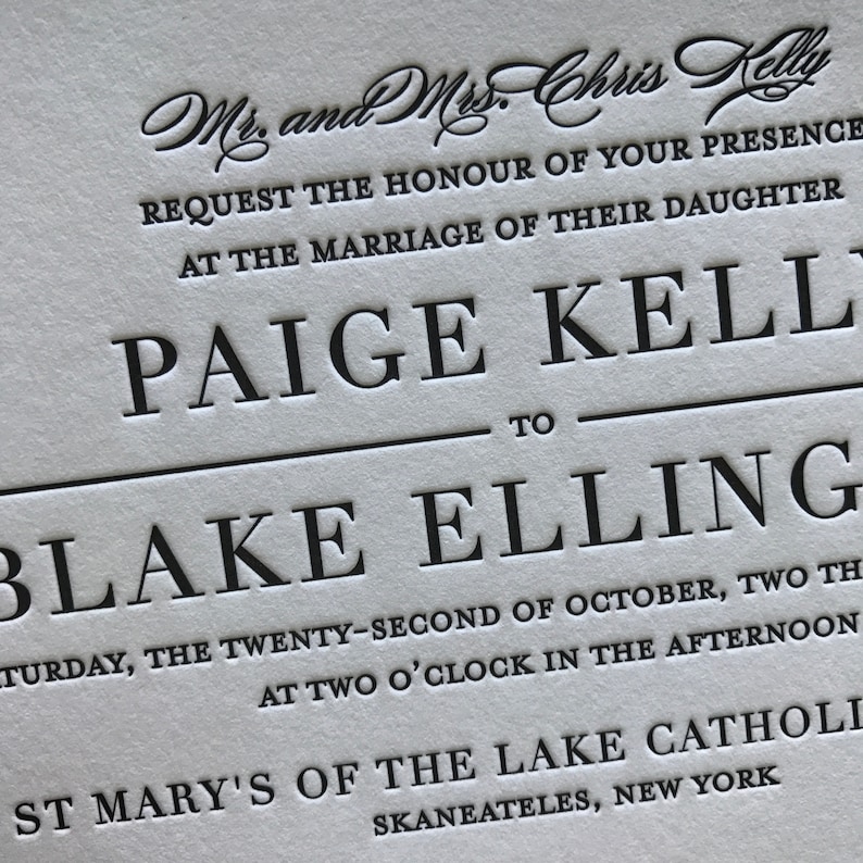 Woodward Letterpress Wedding Invitations Sample Pack image 10