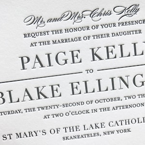 Letterpress Wedding Invitations ~ Letterpress sample pack listing