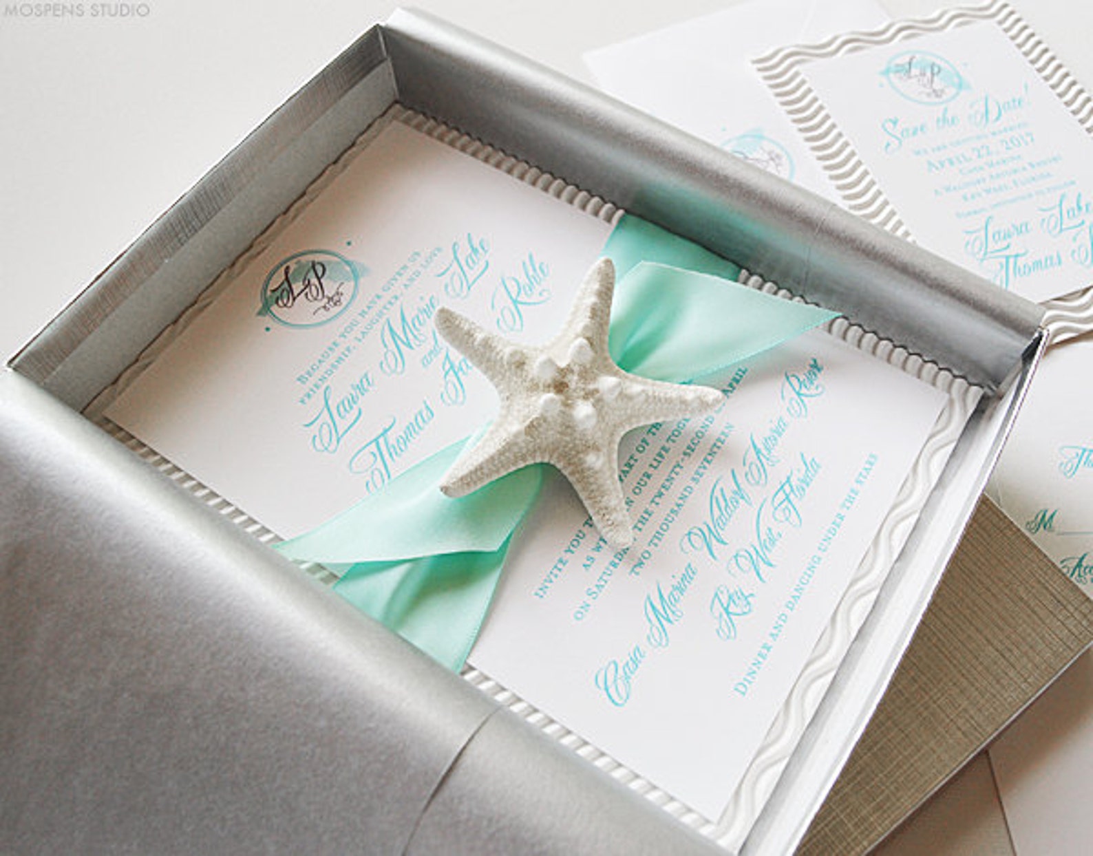 Unique Beach Wedding Invitations Beach Wedding Invitation in - Etsy