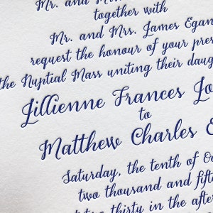 Dempsey Letterpress Wedding Invitations - Sample Pack