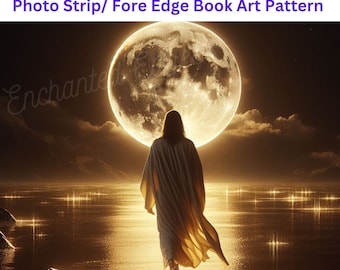 Foto Edge Book Art Pattern, Jesus Walking On Water, Religious, Faith, Christian