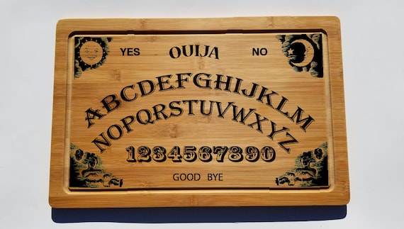 Laser Engraved Bamboo Cutting Board 12" x 18" x 0,5", Ouija Board Game,Custom Laser engraved. The best gift for any occasion!