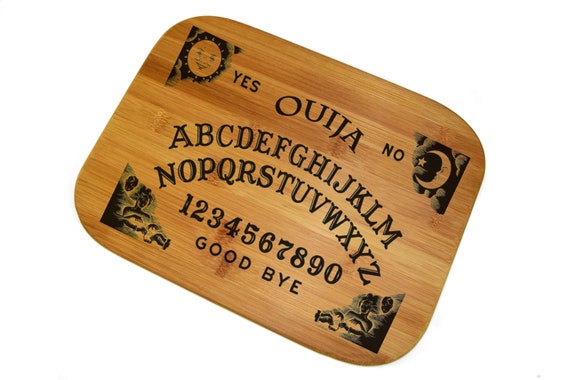 Ouija Board Game, Cutting Bamboo Board 12"x 15", Custom Laser engraved. The best gift for any occasion!