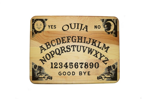 Laser Engraved Hardwood Cutting Board 12" x 16", Ouija Board Game,Custom Laser engraved. The best gift for any occasion!