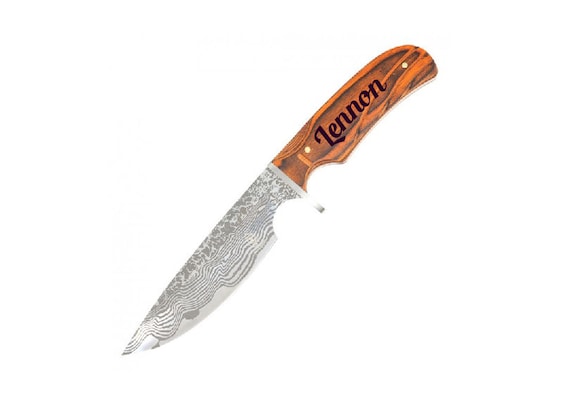 Personalized Survival Knife,Fixed Blade hunting knife with sheath,Engraved Knife for Hunter,Unique Present for Outdoor Men