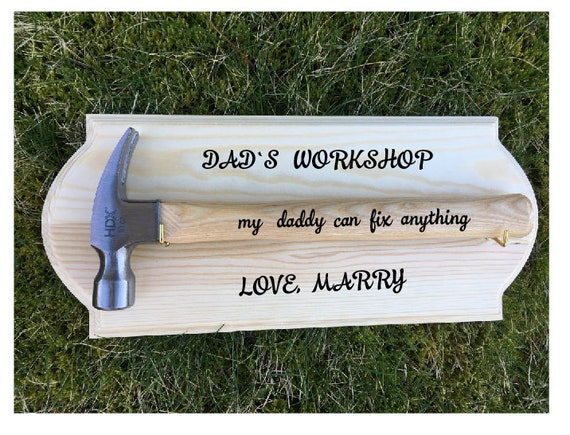 Personalized hammer,FATHER of the Groom HAMMER DISPLAY Wall Plaque And 10 oz Hammer Laser Engraved Hammer Holder Wedding Hammer