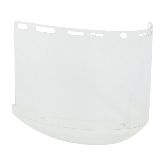 Polycarbonate visors ,PIP BoutinĀ® Optical .040" Thick Universal Fit Polycarbonate Safety Visor - Chin Cup. Faceshield REPLACEMENT VISOR